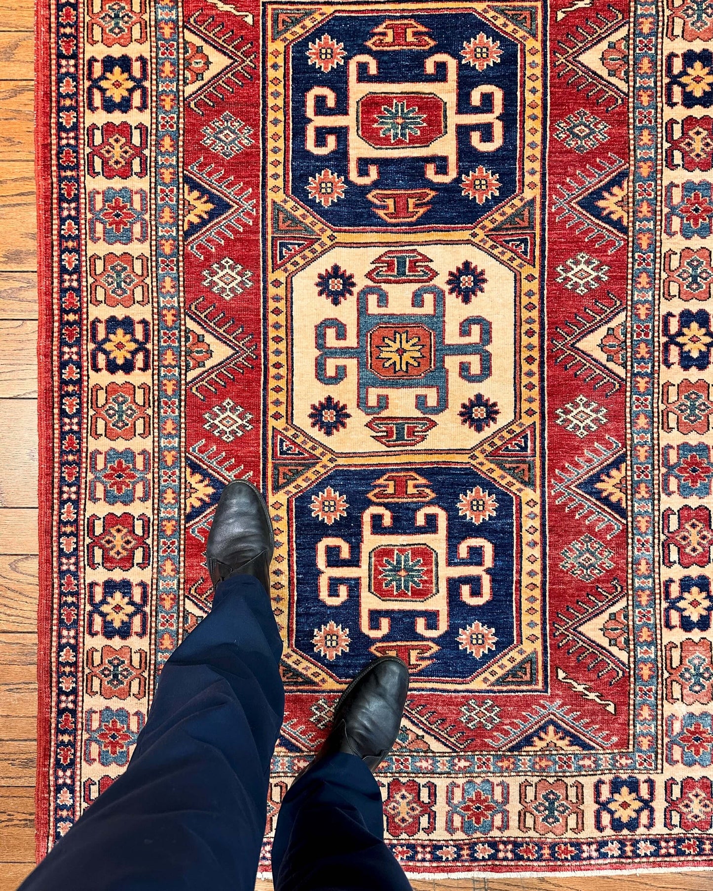 Super Kazak 3'10"x5'06" red/bge