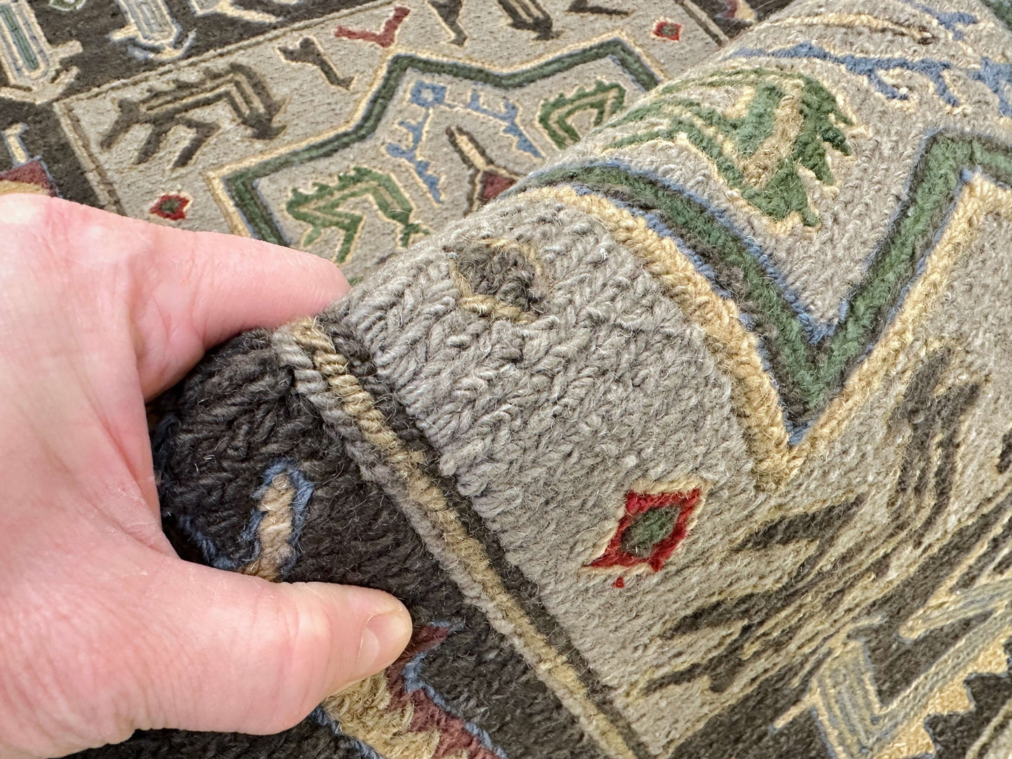 Reversible/2-Sided Shirvan Flat Weave (3x5) gray/black