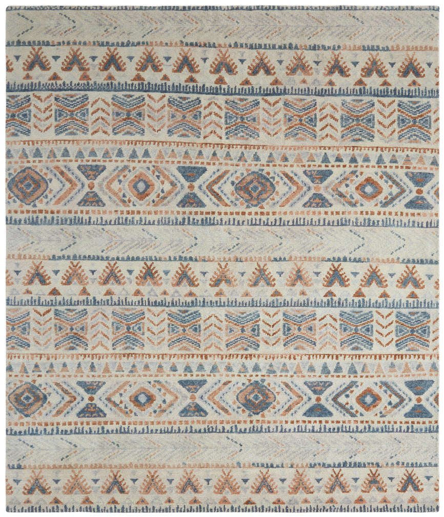 Mission Collection 17282 Chino/Denim/Clay – Kirishian Rugs