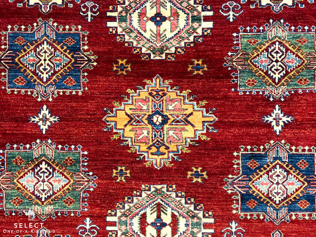 Super Kazak (10'09"x14'01") red/ivory