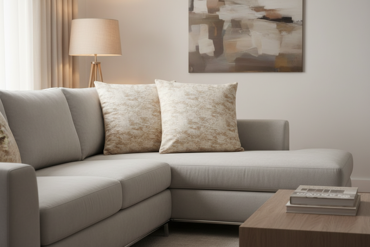 Stardust-Gray 24"x24" square pillow