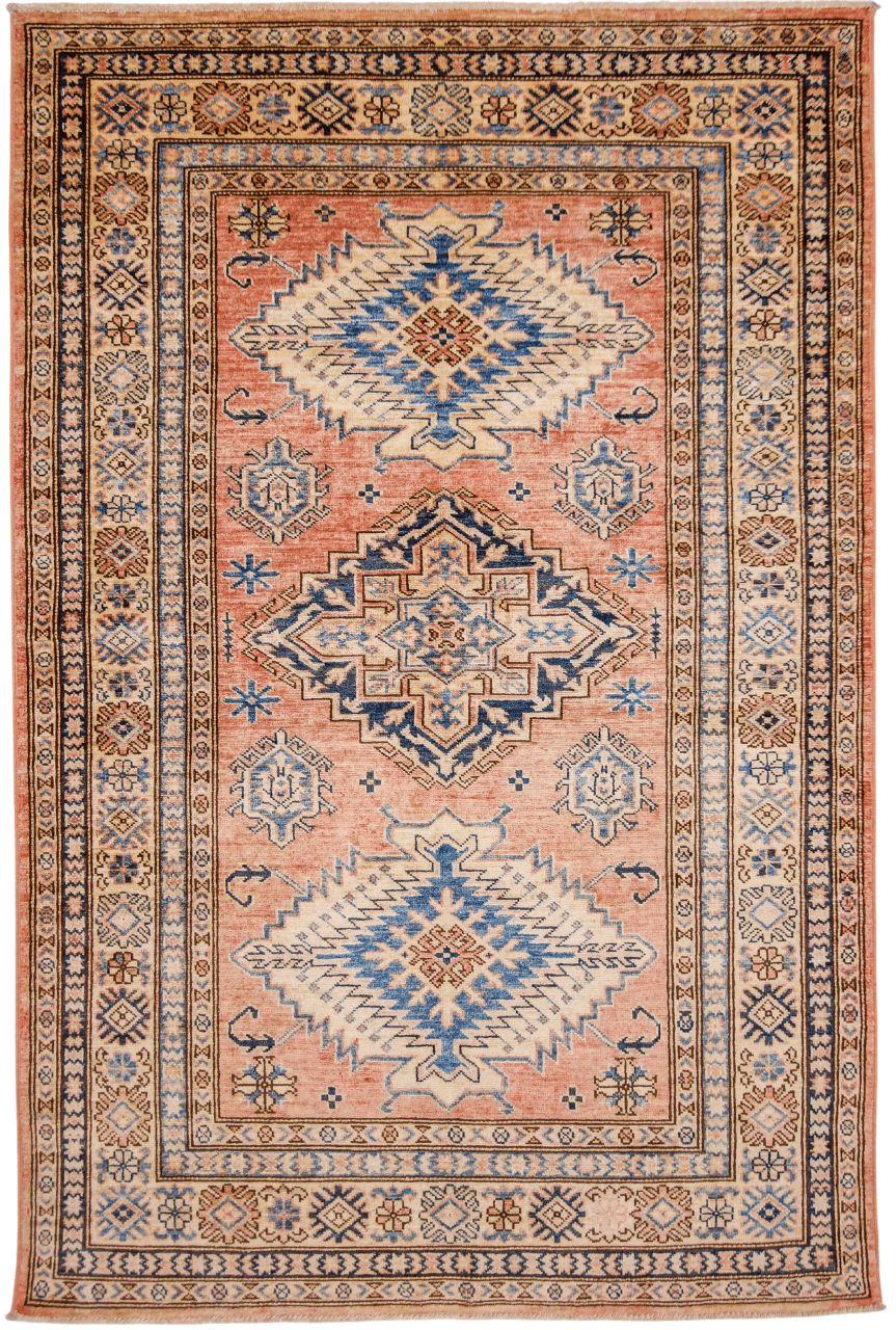Super Kazak (4x6) pch/ivory – Kirishian Rugs