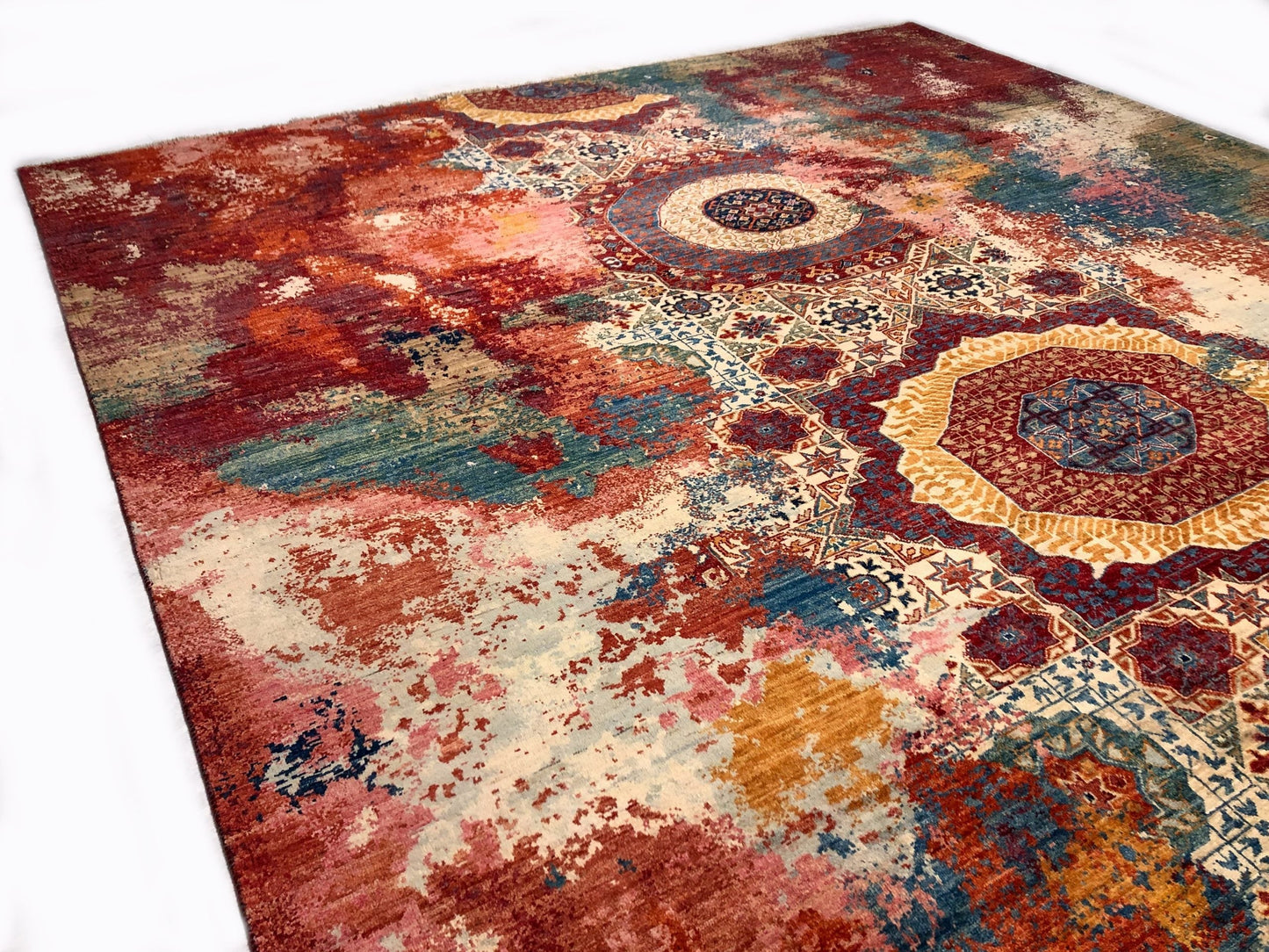 Celestial Mamluk (9'09"x13'06") red/multicolor