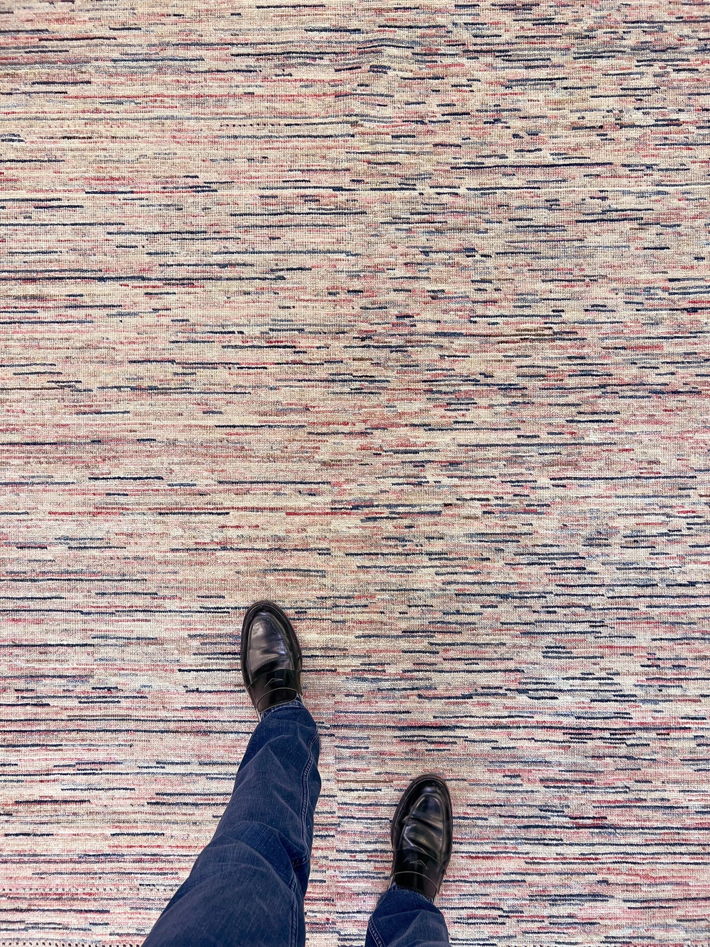 Modern Striped Gabbeh (8'00"x9'08") multicolor/sand