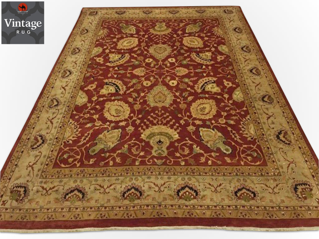 Vintage Agra (11'11"x15'01") dk.rust/gold