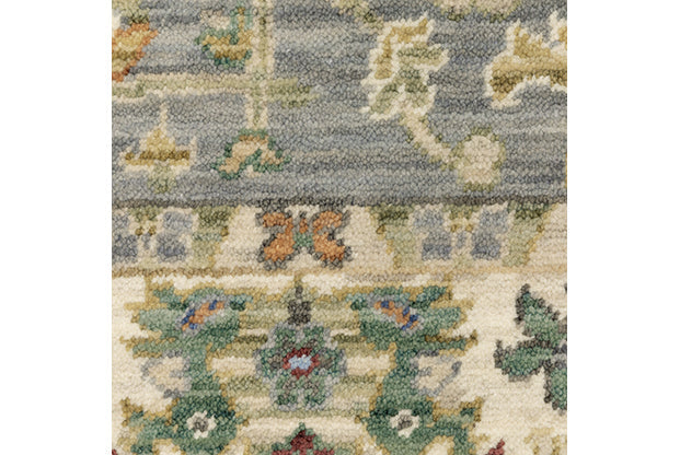 Laurel Collection - 2063L gray/ivory