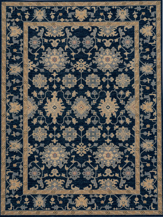 Oushak Design New Zealand Wool (5'03"x7'06") navy