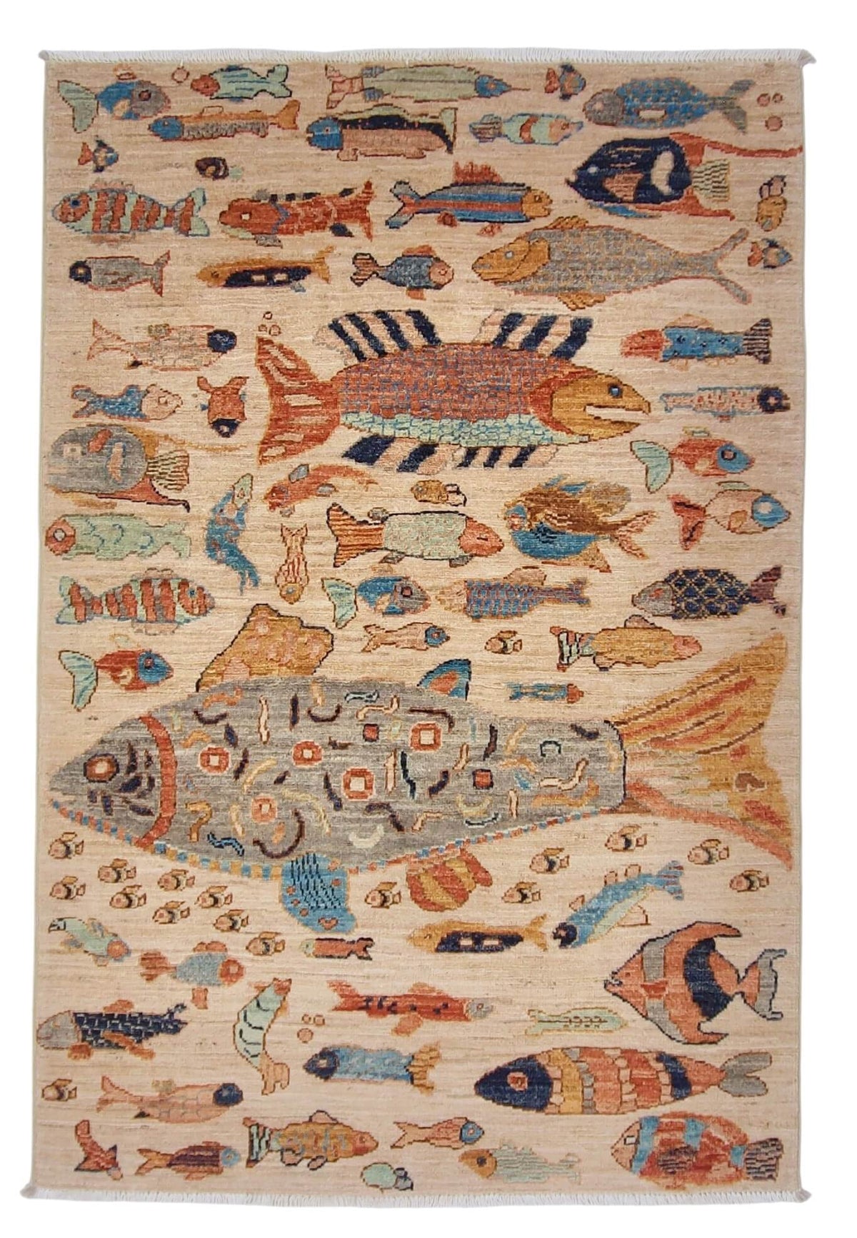 Fine Ariana - Oceanic (3'04"x5'00") ivory/multicolor