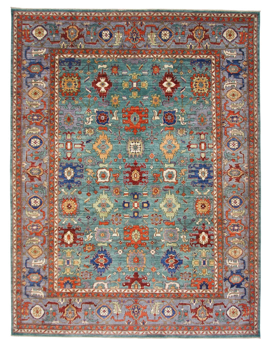 Fine Ariana - Sultanabad (8'10"x11'07") green/gray