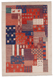 Patchwork Gabbeh (3'04"x5'00") multicolor/ivory