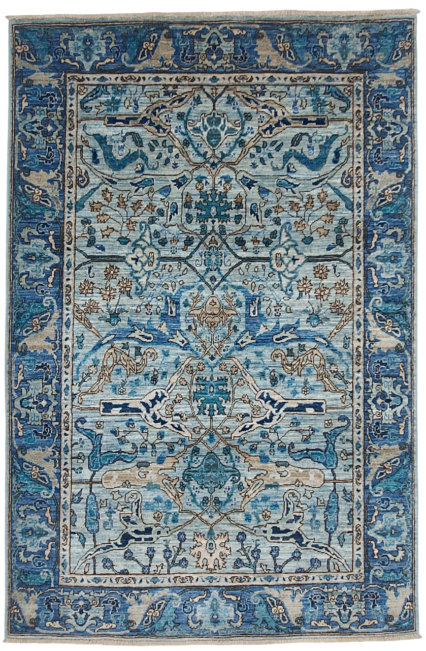 Aryana-Bidjar (3'11"x5'11") Blue