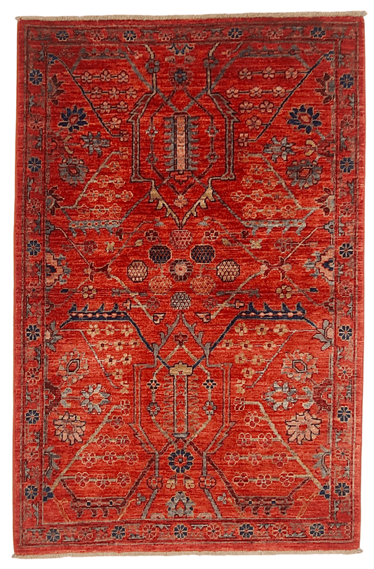 Aryana-Khotan (3'01"x4'09") red