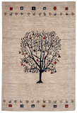 Luri Tree of Life (4'01"x6'01") Ivory