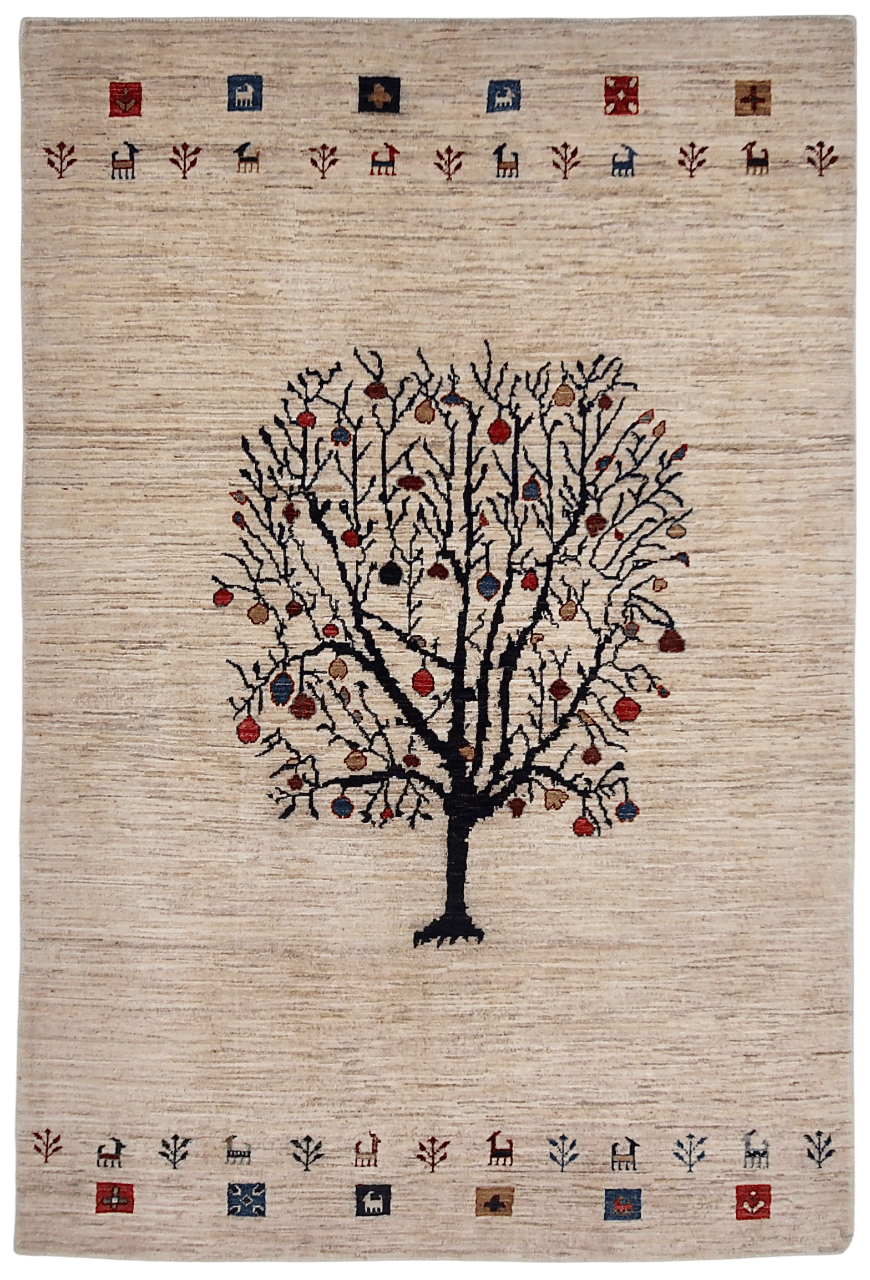 Luri Tree of Life (4'01"x6'01") Ivory