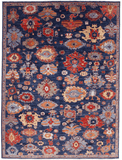 Aryana-Oushak (8'09"x11'09") navy/multicolor
