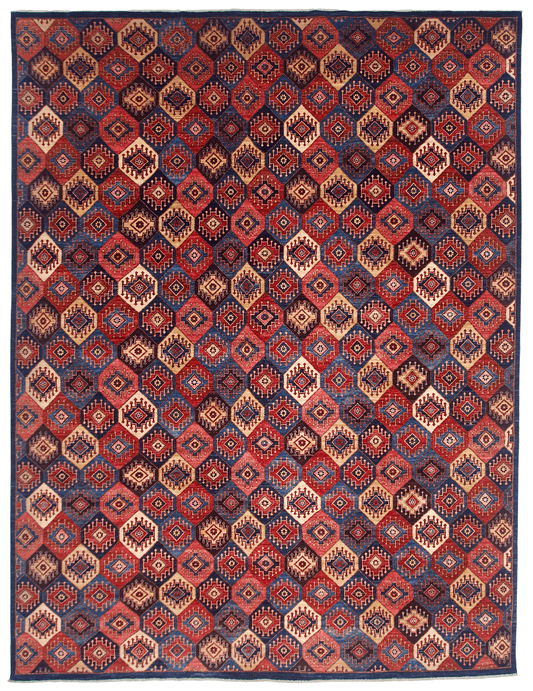 Aryana-Yalameh (8'11"x11'08") multicolor/navy