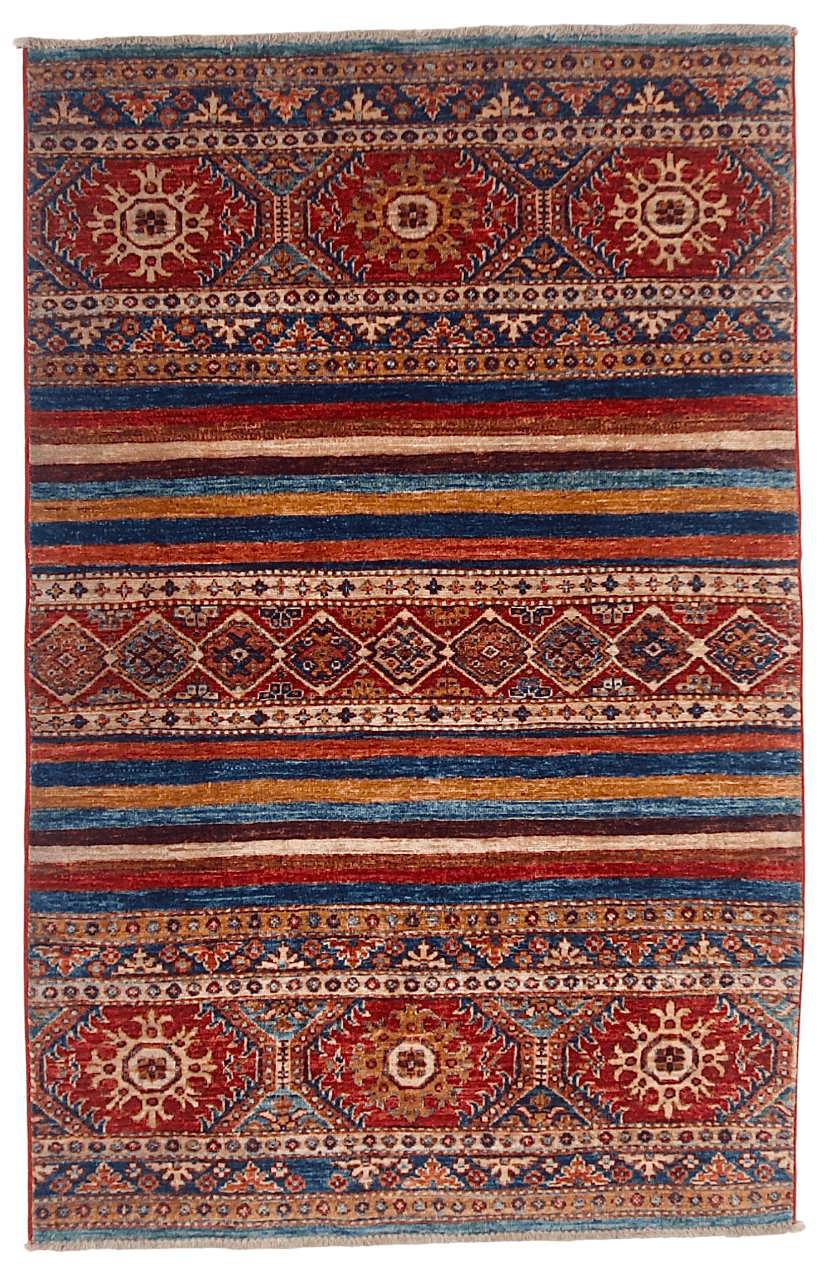 Kazak Khorjin (3'05"x5'03") red