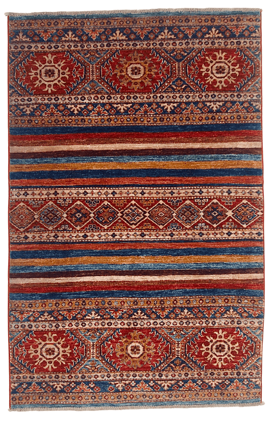 Kazak Khorjin (3'05"x5'03") red
