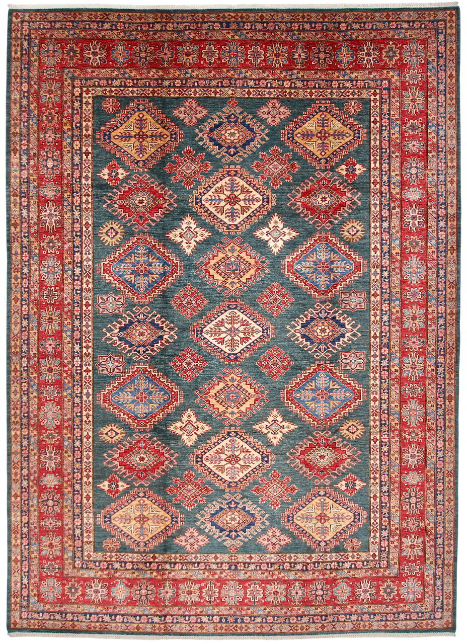 Super Kazak (8'11"x12'04") green/red
