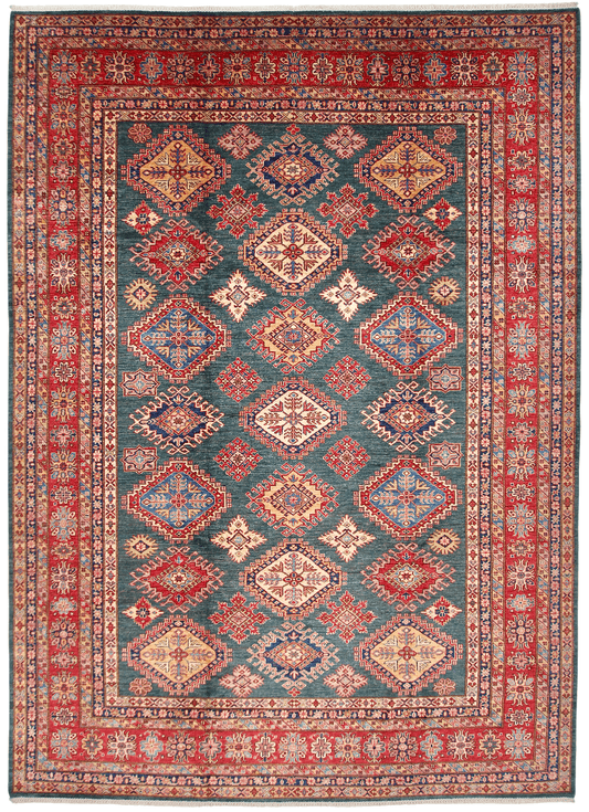 Super Kazak (8'11"x12'04") green/red
