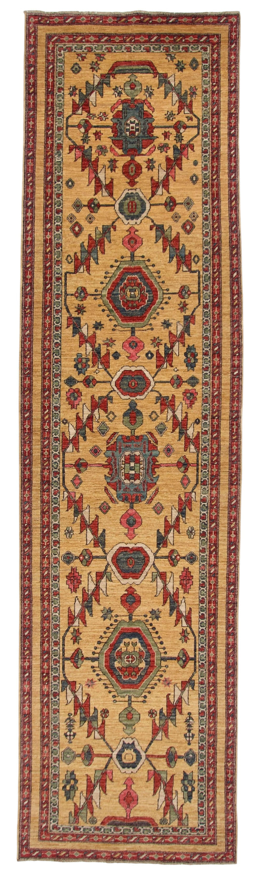 Afghan Bakshaish (3'01"x11'10") gold