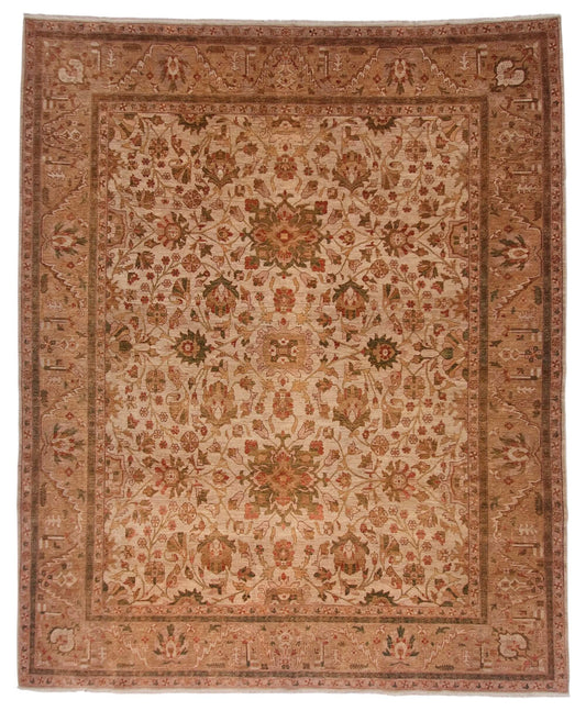 Afghan Sultanabad (7'11"x9'08") teawash/bronze