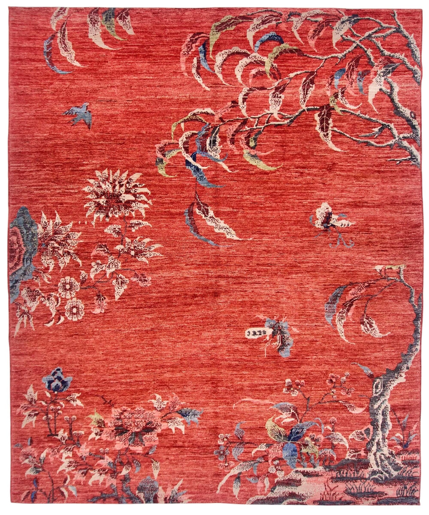 Afghan Art Deco (8'01"x9'08") red