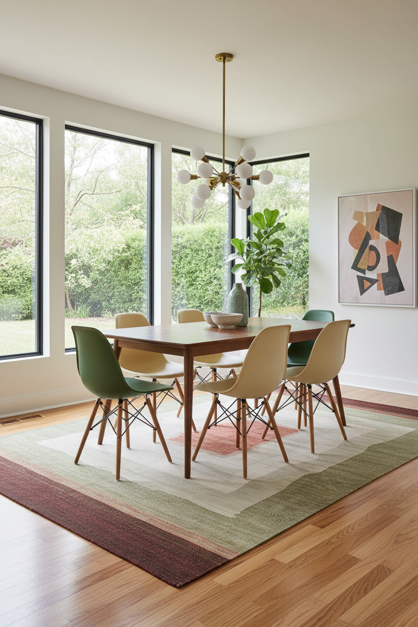Fine Gabbeh (7'06"x11'06") green/earthtones