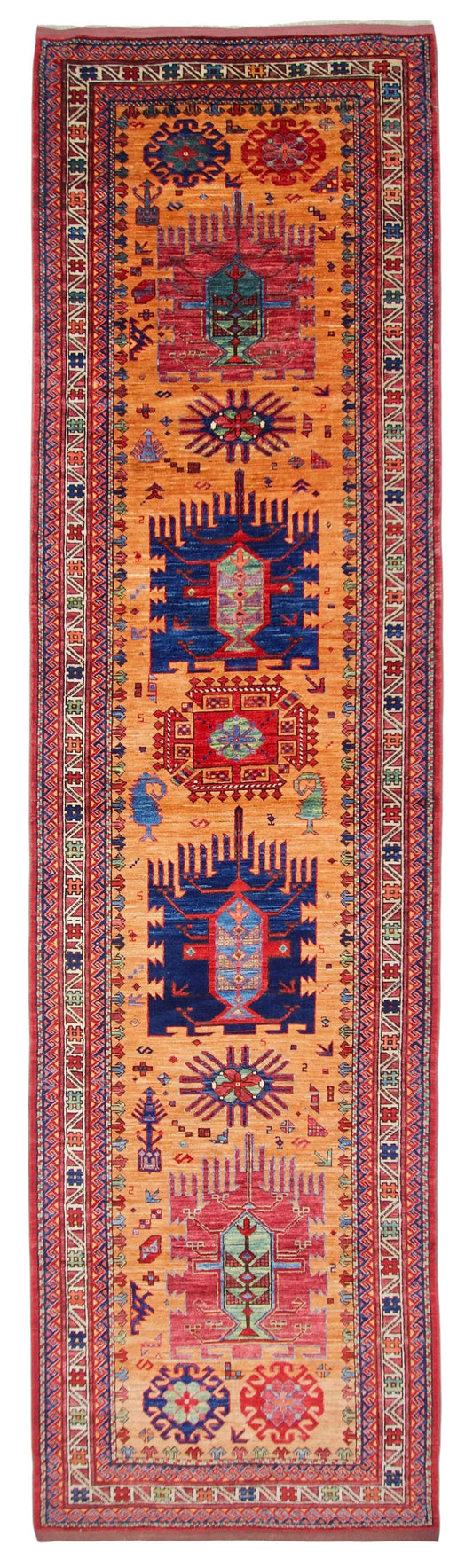 Baluch (3'02"x11'08") copper/multicolor