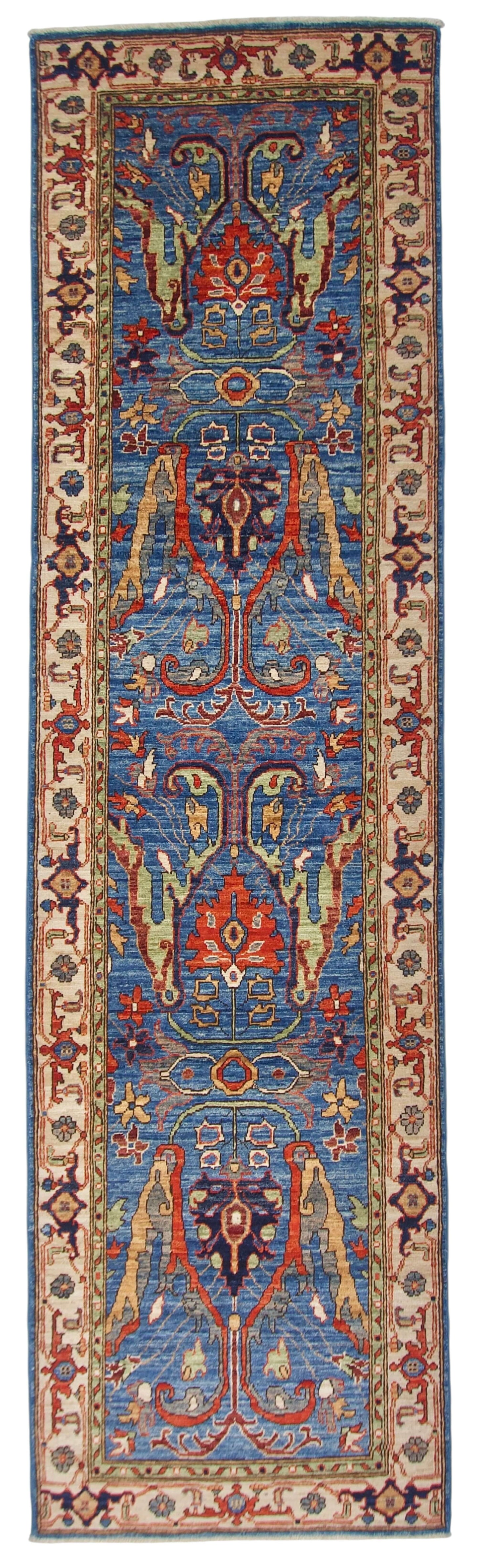 Aryana - Bidjar (2'08"x9'10") blue/ivory