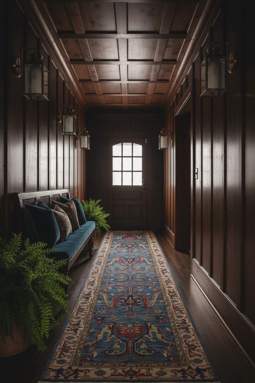 Aryana - Bidjar (2'08"x9'10") blue/ivory