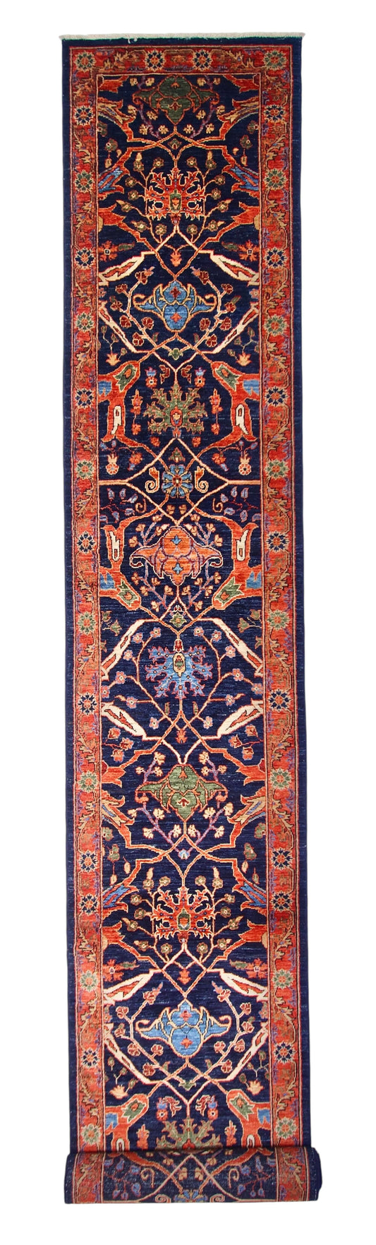 Aryana - Bidjar (2'05"x17'05") indigo/rust