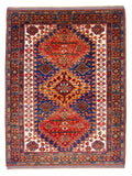 Baluch - Kazak /Qashqai (4'04"x5'09") navy/multicolor