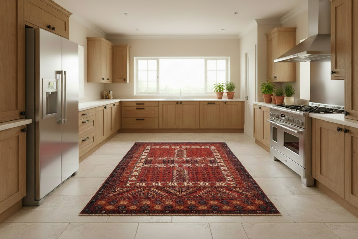 Aryana - Hatchlu (6'00"x8'10") dk.red