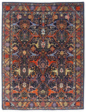 Faryab - Bidjar (8'00"x10'05") indigo/multicolor