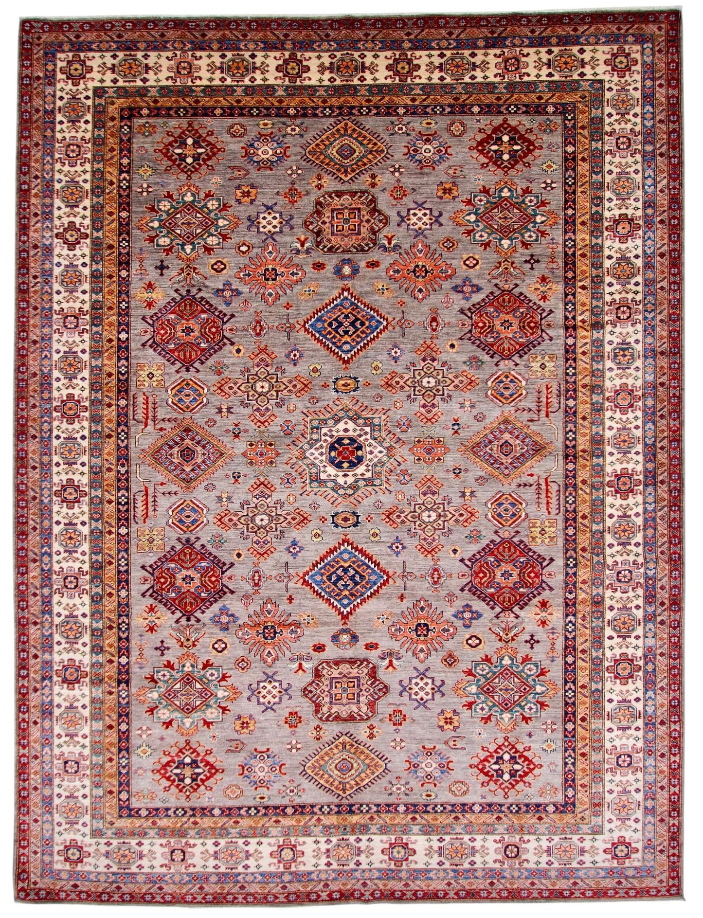 Super Kazak (9'00"x12'00") slate gray