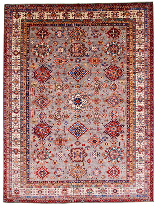 Super Kazak (9'00"x12'00") slate gray