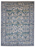 Abrash - Bidjar-Garrus Revival Design (8'01"x10'10") light gray/teal