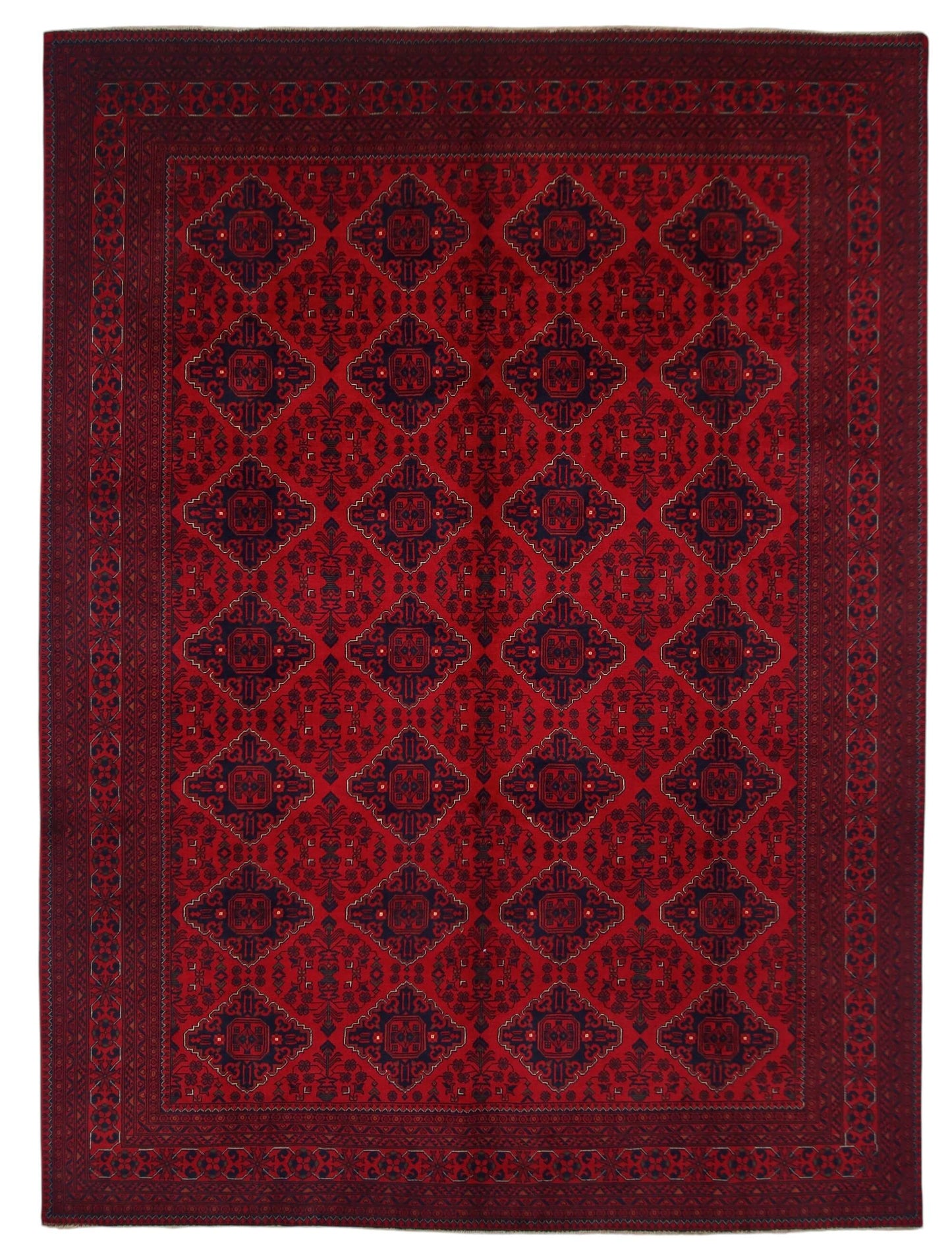 Khal Mohammadi (8'04"x11'02") red/deep indigo