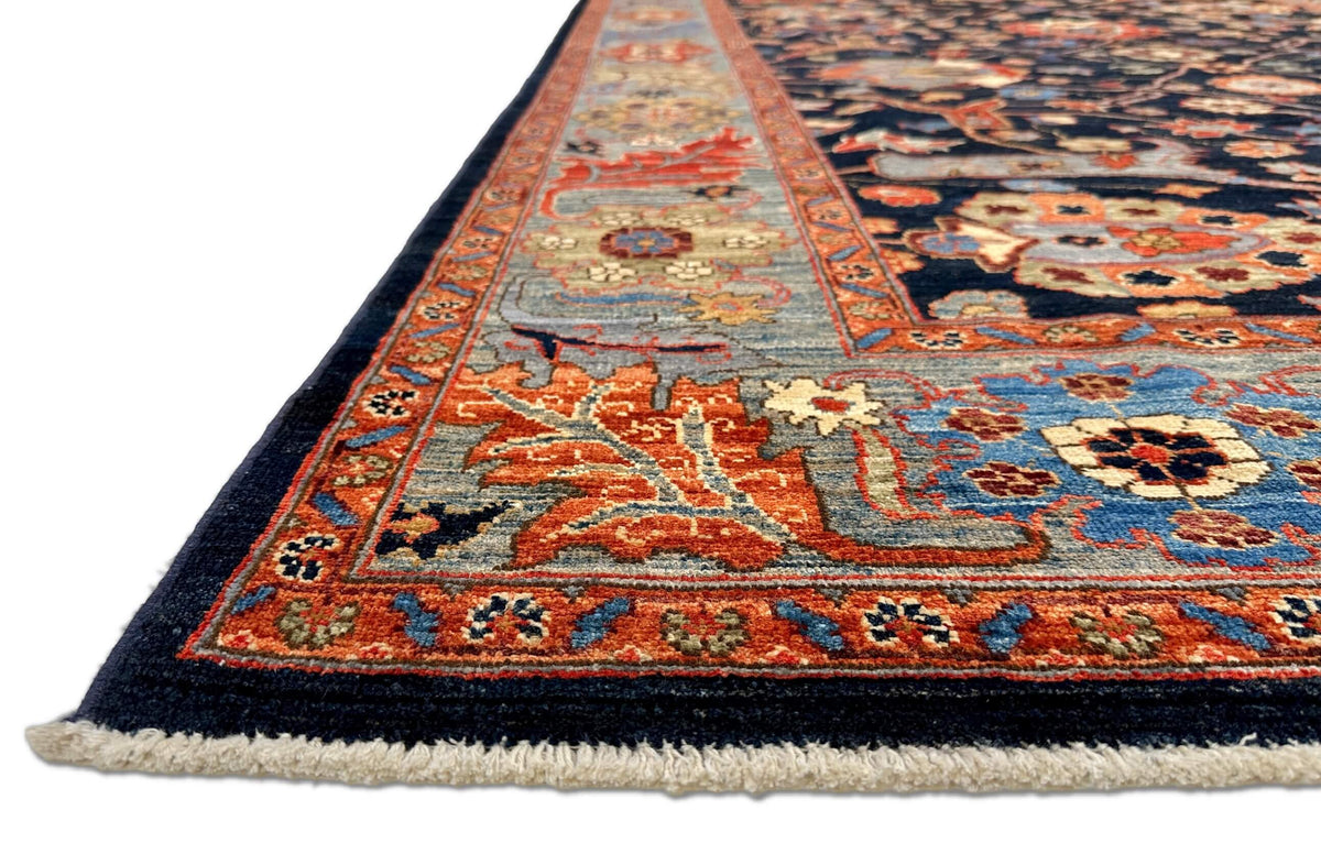 Aryana - Bidjar (6'01"x8'07") deep indigo/ivory/multicolor