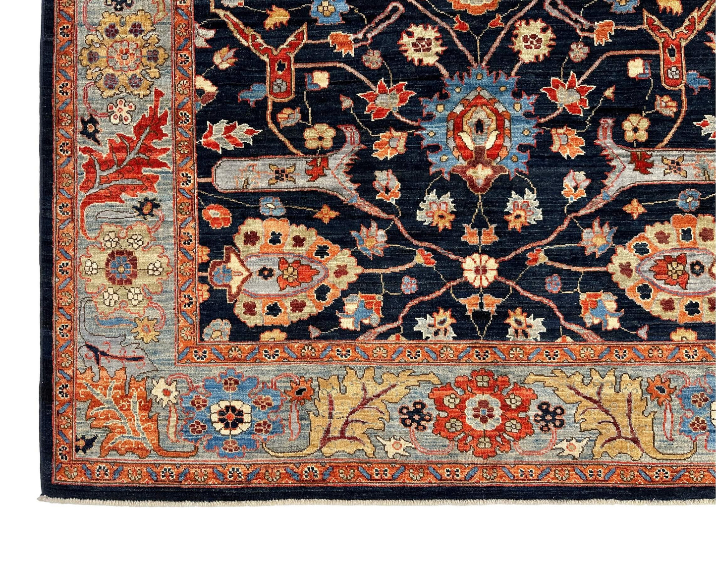Aryana - Bidjar (6'01"x8'07") deep indigo/ivory/multicolor