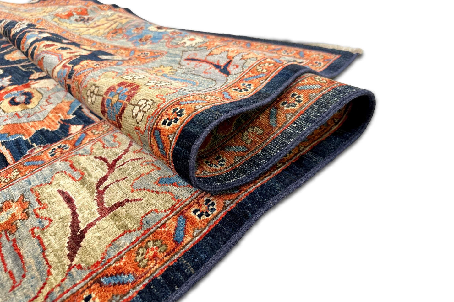 Aryana - Bidjar (6'01"x8'07") deep indigo/ivory/multicolor