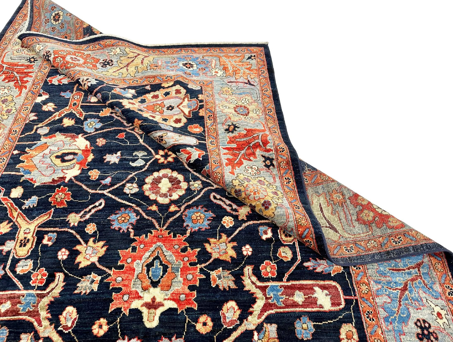 Aryana - Bidjar (6'01"x8'07") deep indigo/ivory/multicolor