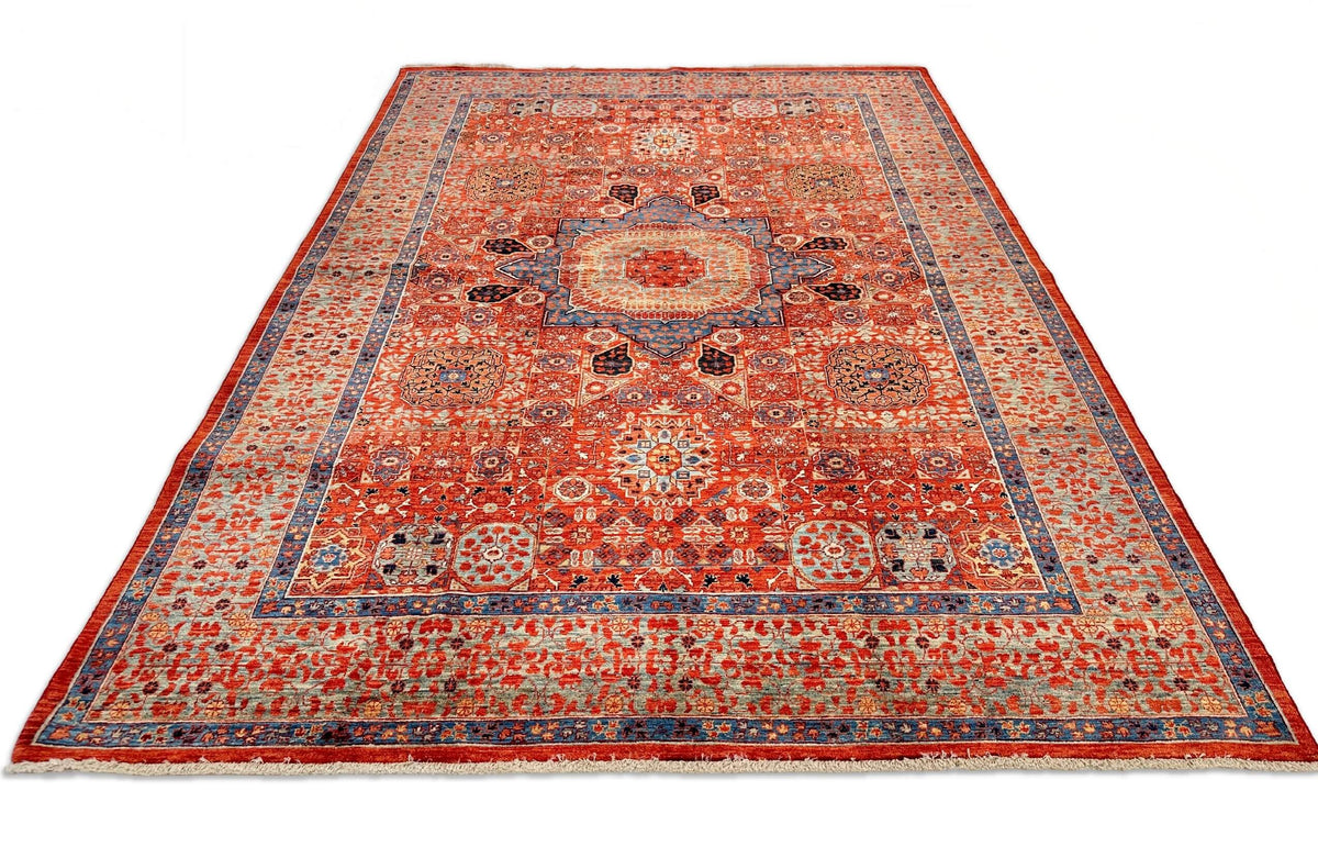Nooristan - Mamluk (6'01"x8'09") red/teal