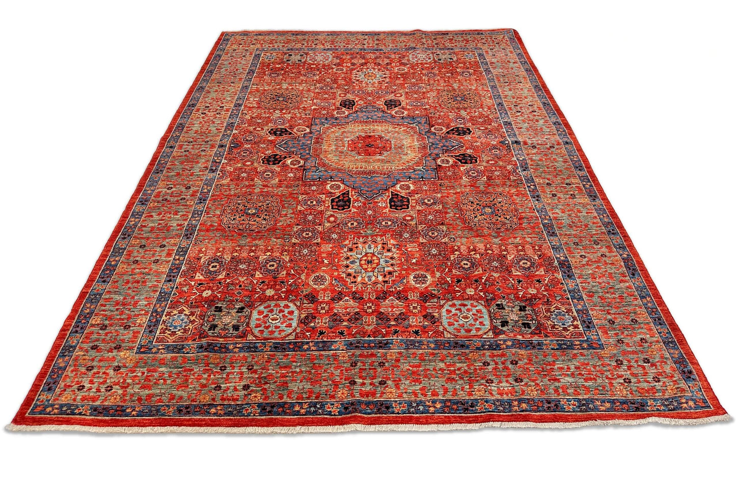 Nooristan - Mamluk (6'01"x8'09") red/teal