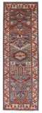 Aryana - Kazak Revival (2'08"x7'11") aged denim/ivory