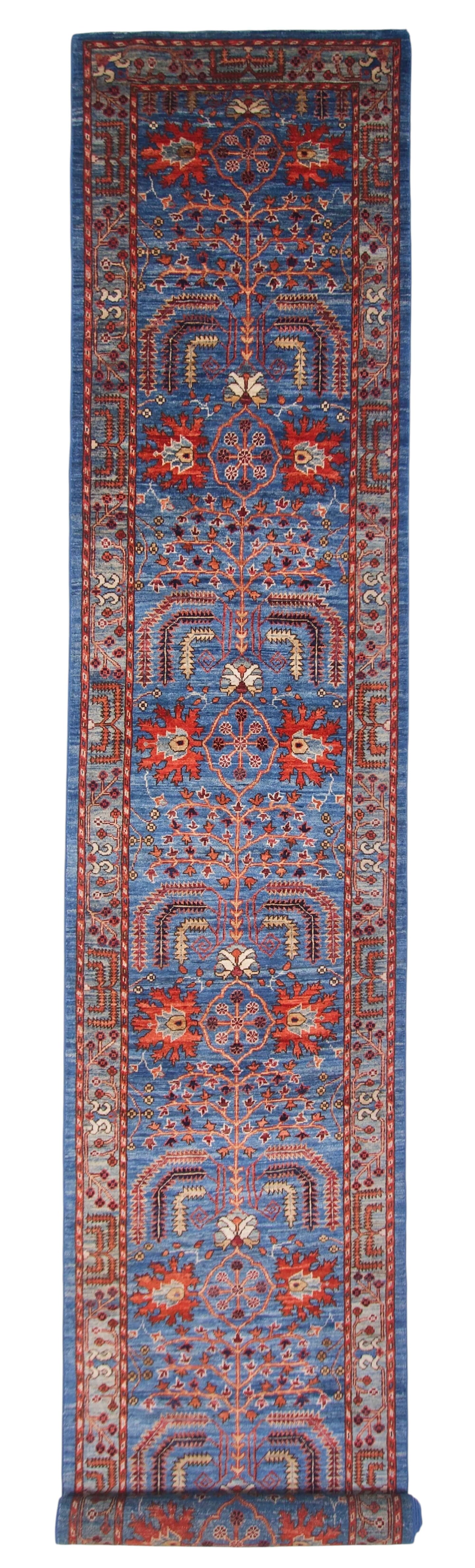 Aryana - Tree of Life (2'09"x15'09) blue/lt.blue