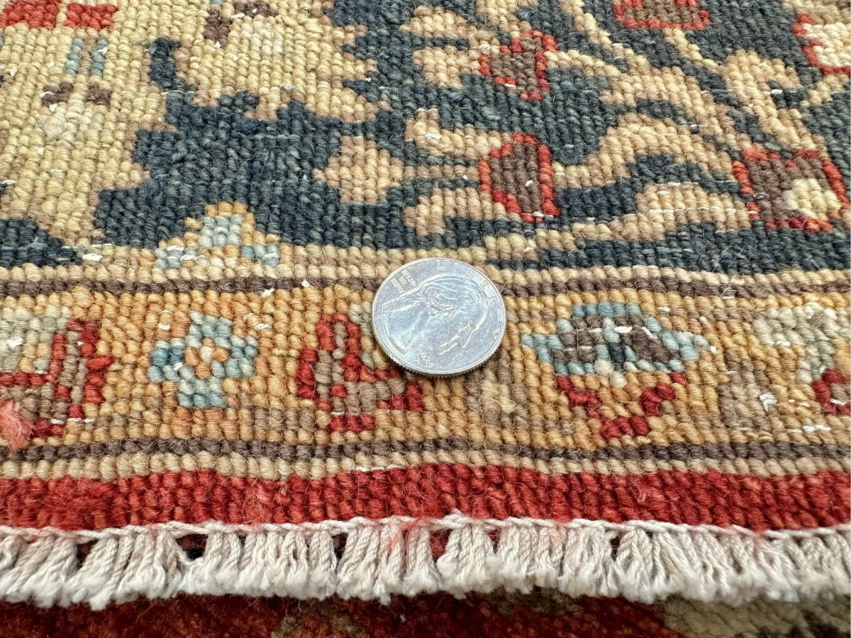 Indo-Persian - Kerman Sickle Leaf Design (6'x9') red/blue