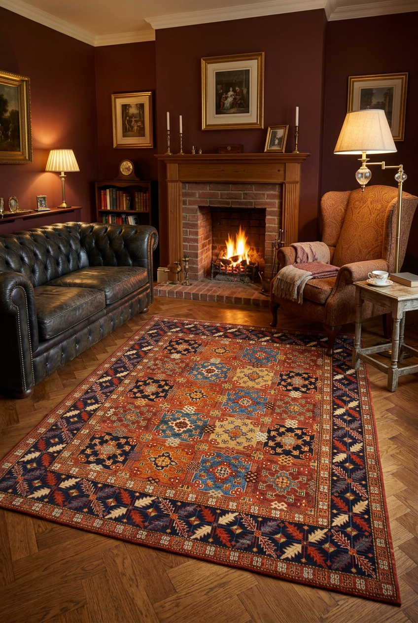Fine Ariana - Ersari (6'01"x7'09") copper/multicolor