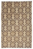 Farahan Sina - Suzani (6'00"x9'00") ivory/dark brown